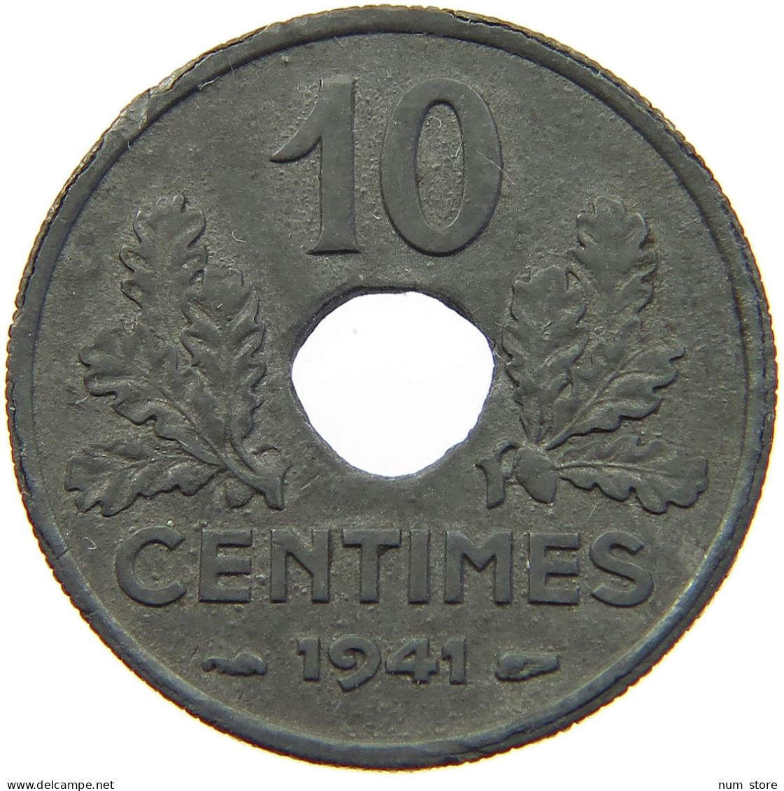 FRANCE 10 CENTIMES 1941 #a006 0309 - 10 Centimes