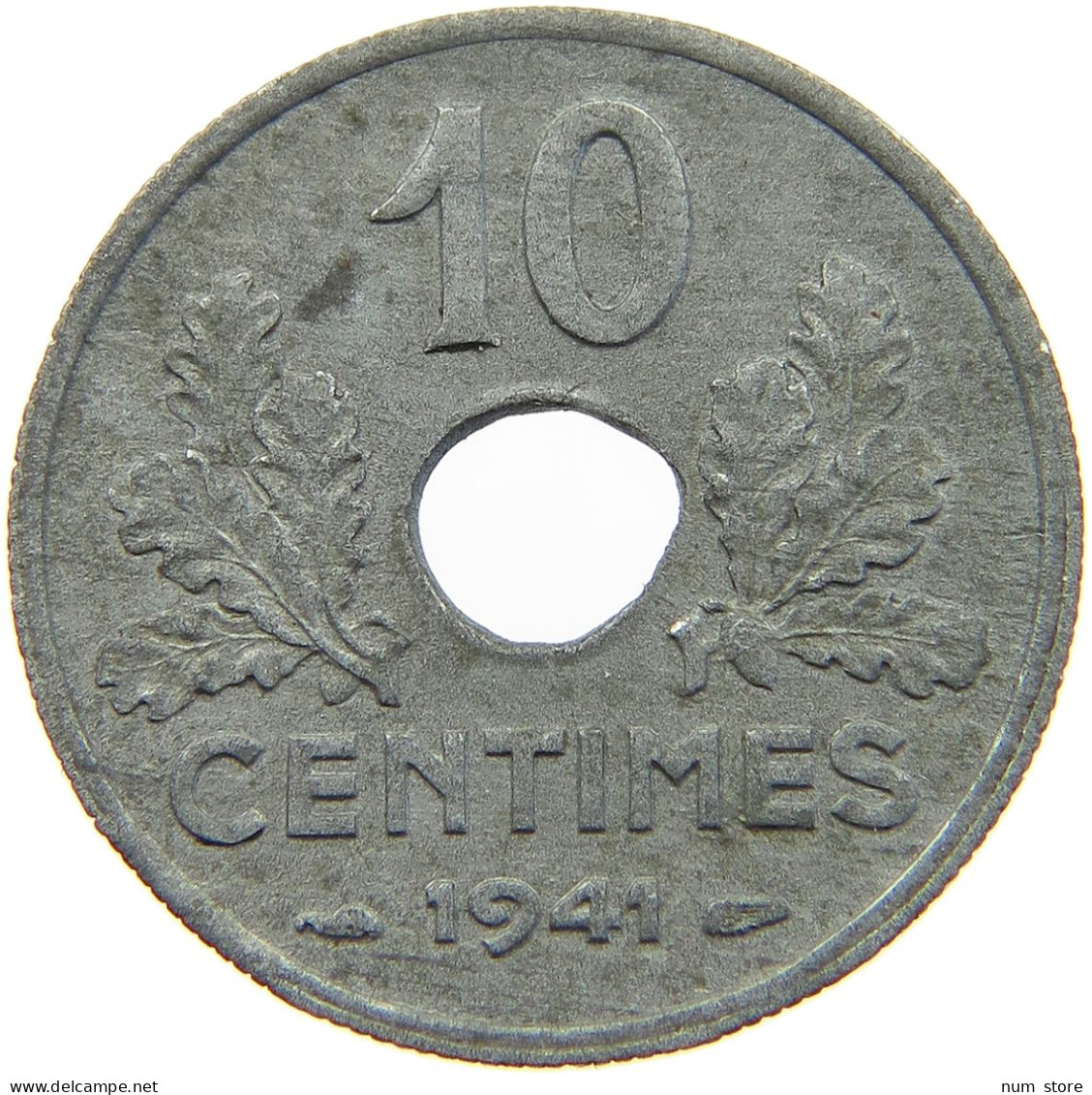 FRANCE 10 CENTIMES 1941 #a054 0043 - 10 Centimes