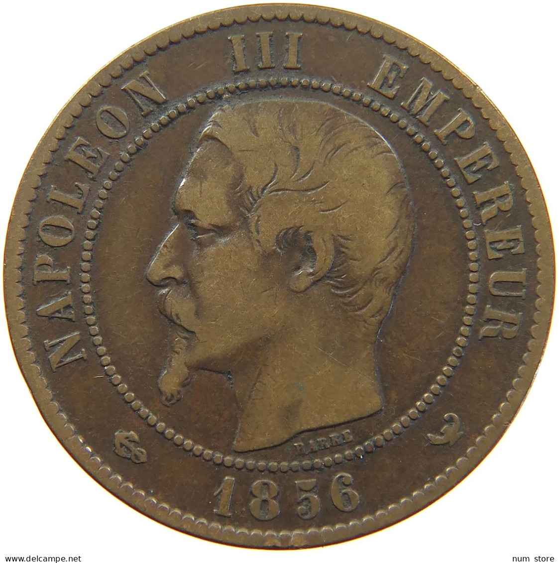 FRANCE 10 CENTIMES 1856 W #c059 0135 - 10 Centimes