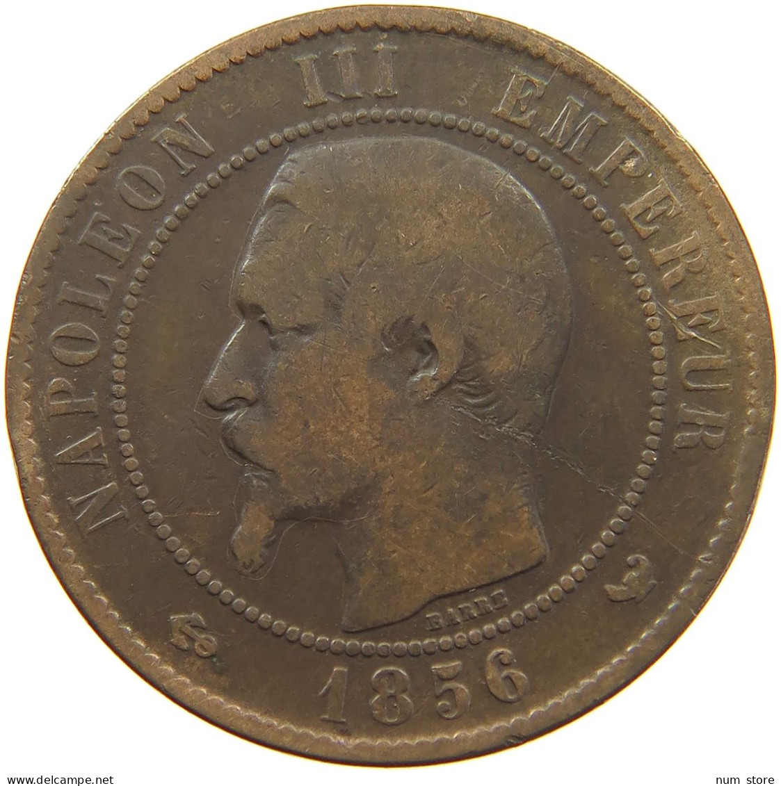 FRANCE 10 CENTIMES 1856 W #a059 0341 - 10 Centimes