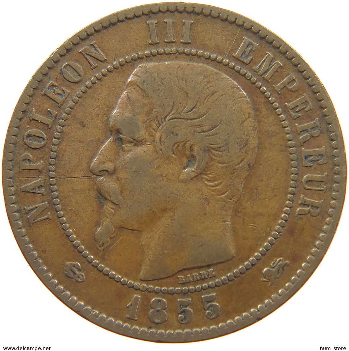 FRANCE 10 CENTIMES 1855 D #c033 0257 - 10 Centimes