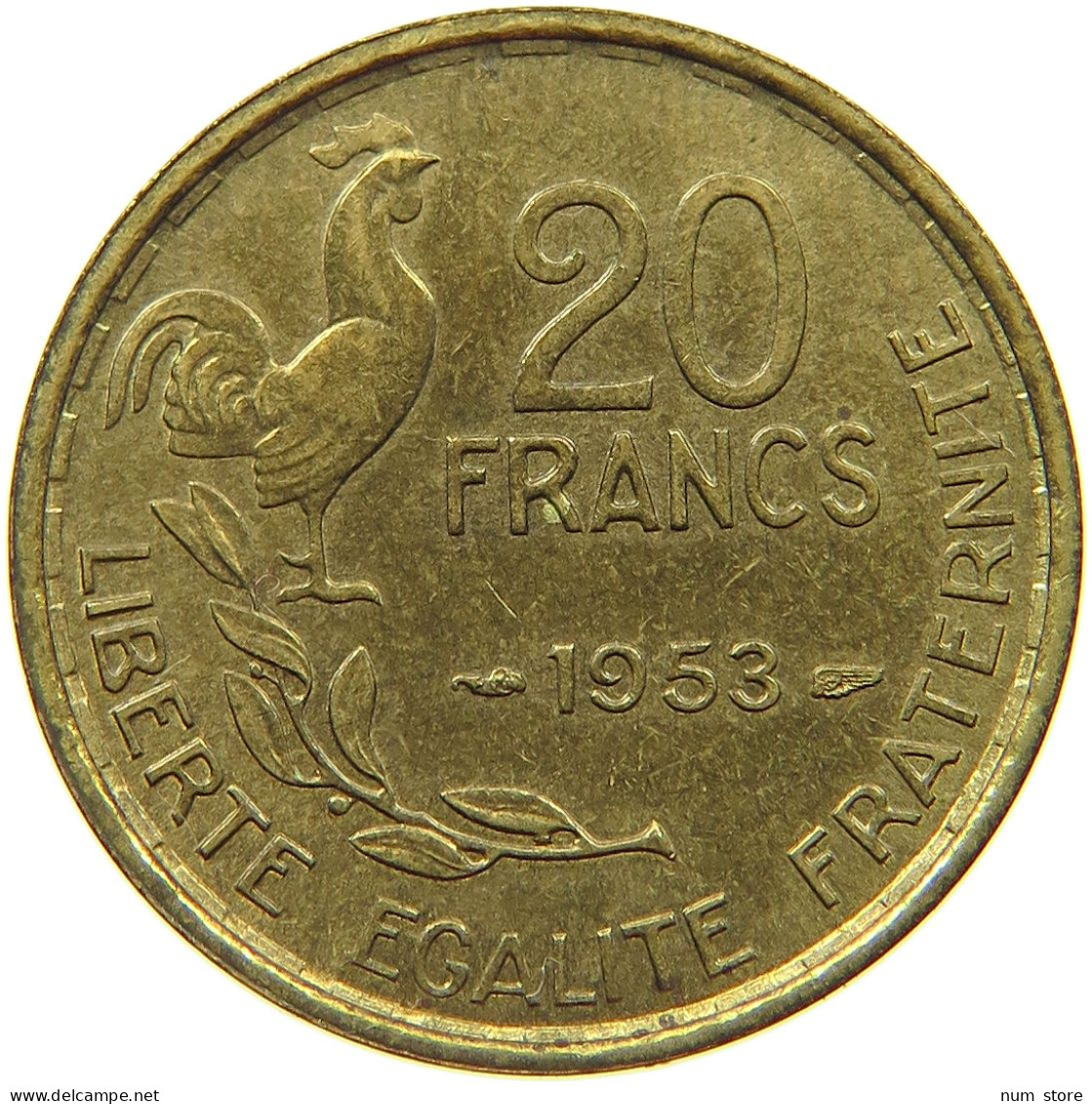 FRANCE 20 FRANCS 1953 #s066 0393 - 20 Francs
