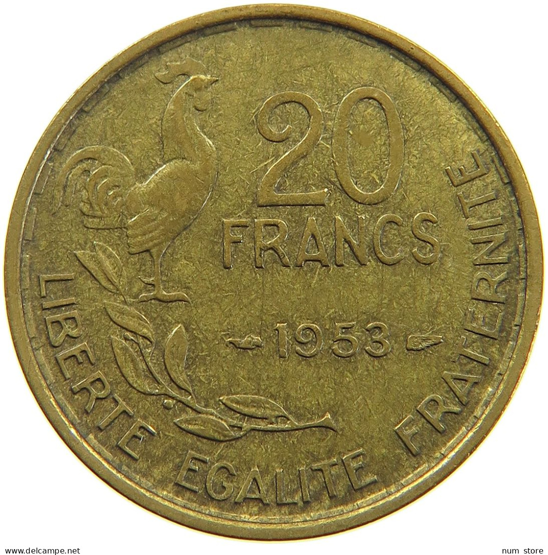 FRANCE 20 FRANCS 1953 #a094 0611 - 20 Francs