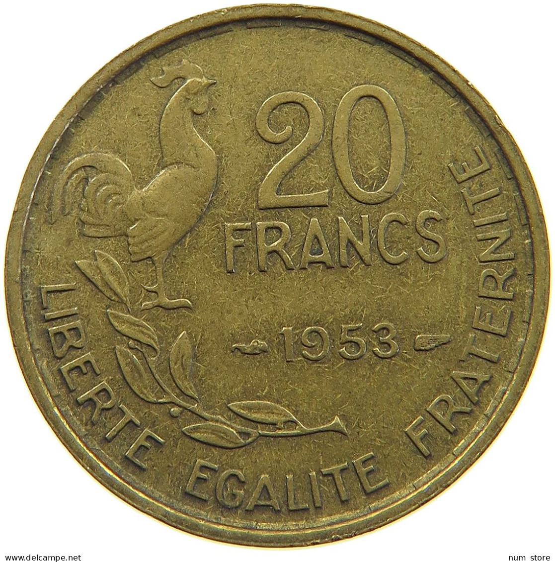 FRANCE 20 FRANCS 1953 #c067 0297 - 20 Francs