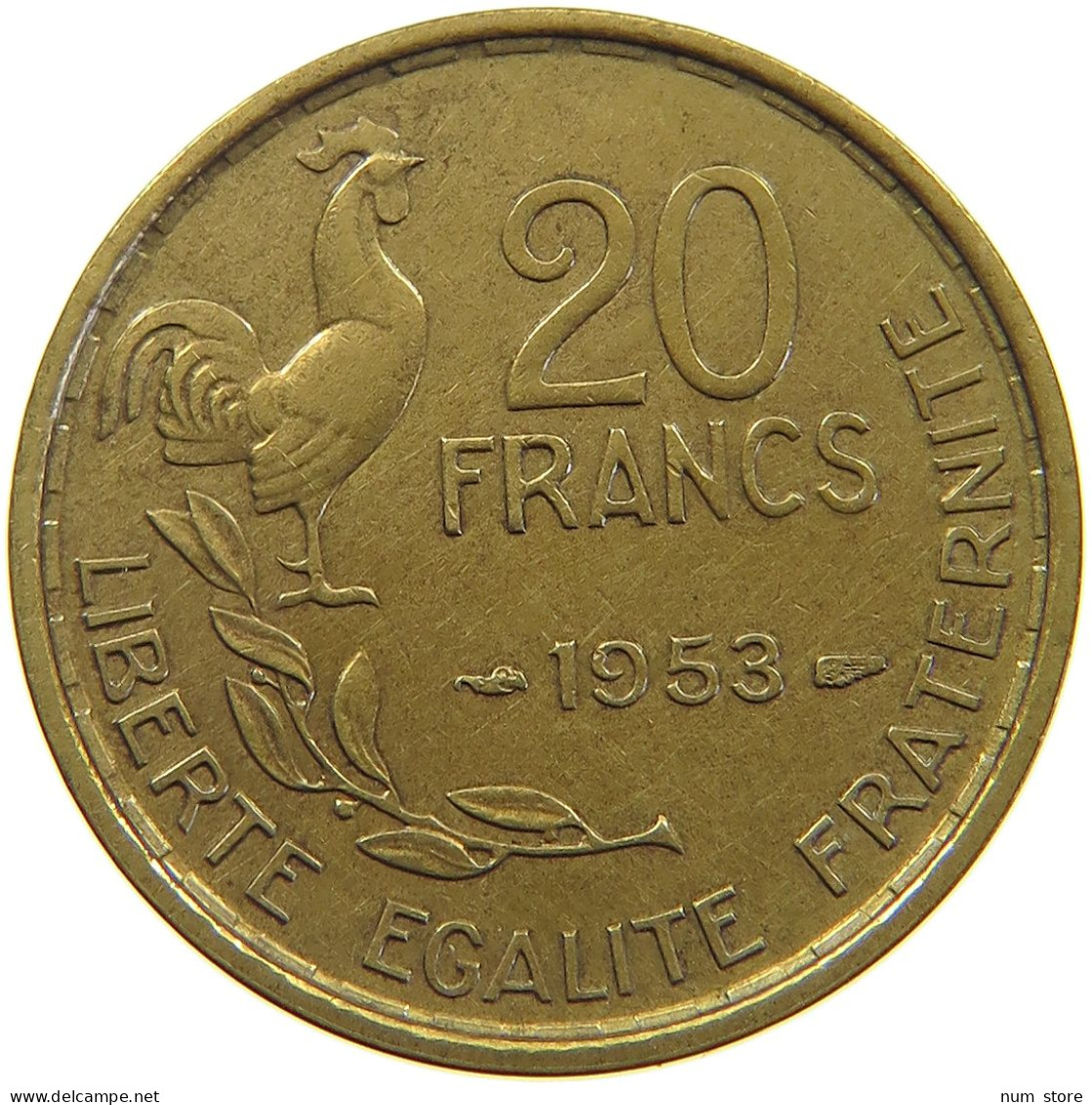 FRANCE 20 FRANCS 1953 #a060 0065 - 20 Francs