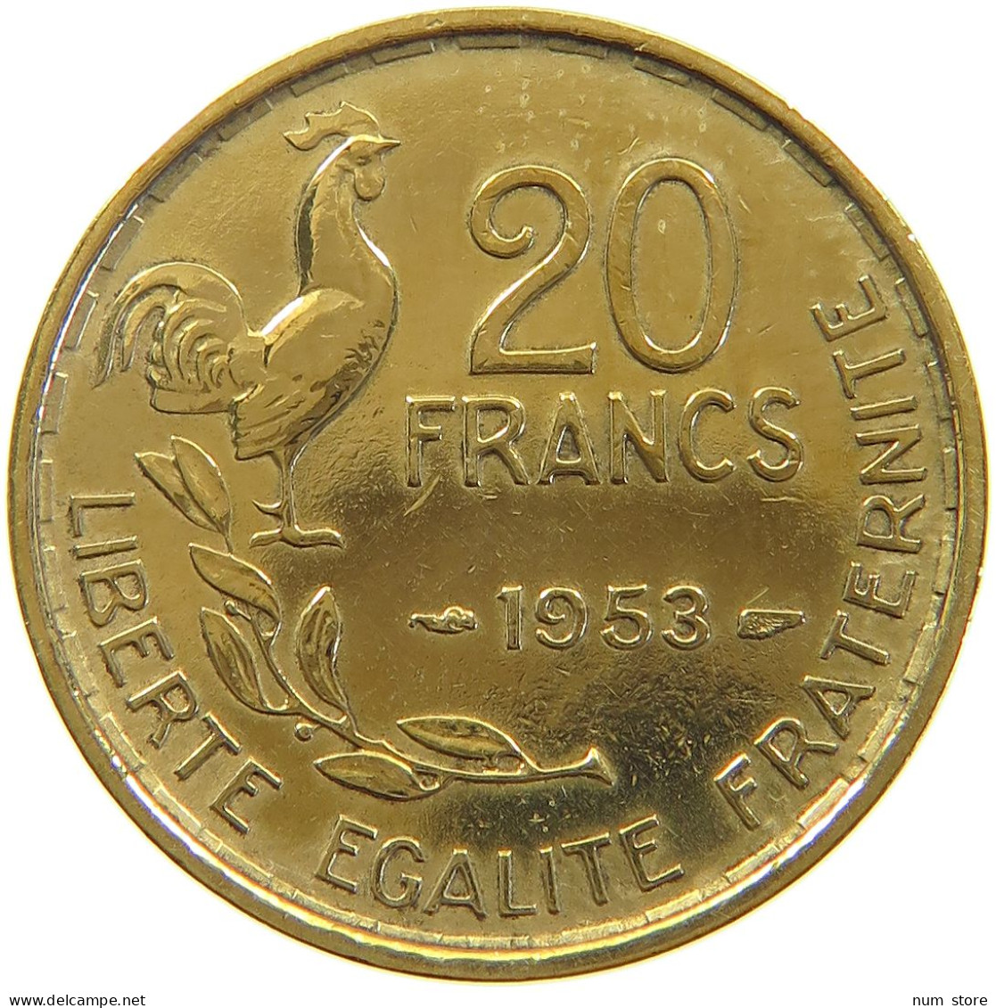 FRANCE 20 FRANCS 1953 #a064 0763 - 20 Francs