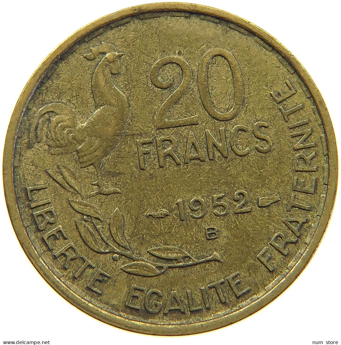 FRANCE 20 FRANCS 1952 B #c067 0299 - 20 Francs