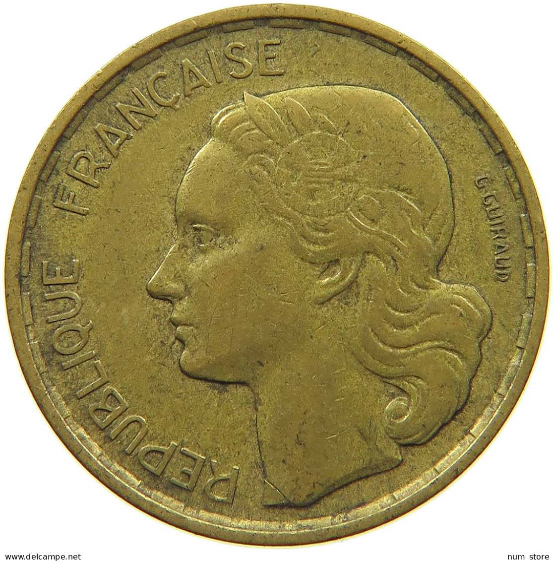 FRANCE 20 FRANCS 1952 B #s080 0519 - 20 Francs