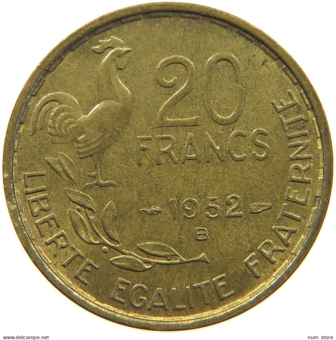 FRANCE 20 FRANCS 1952 B #c033 0137 - 20 Francs