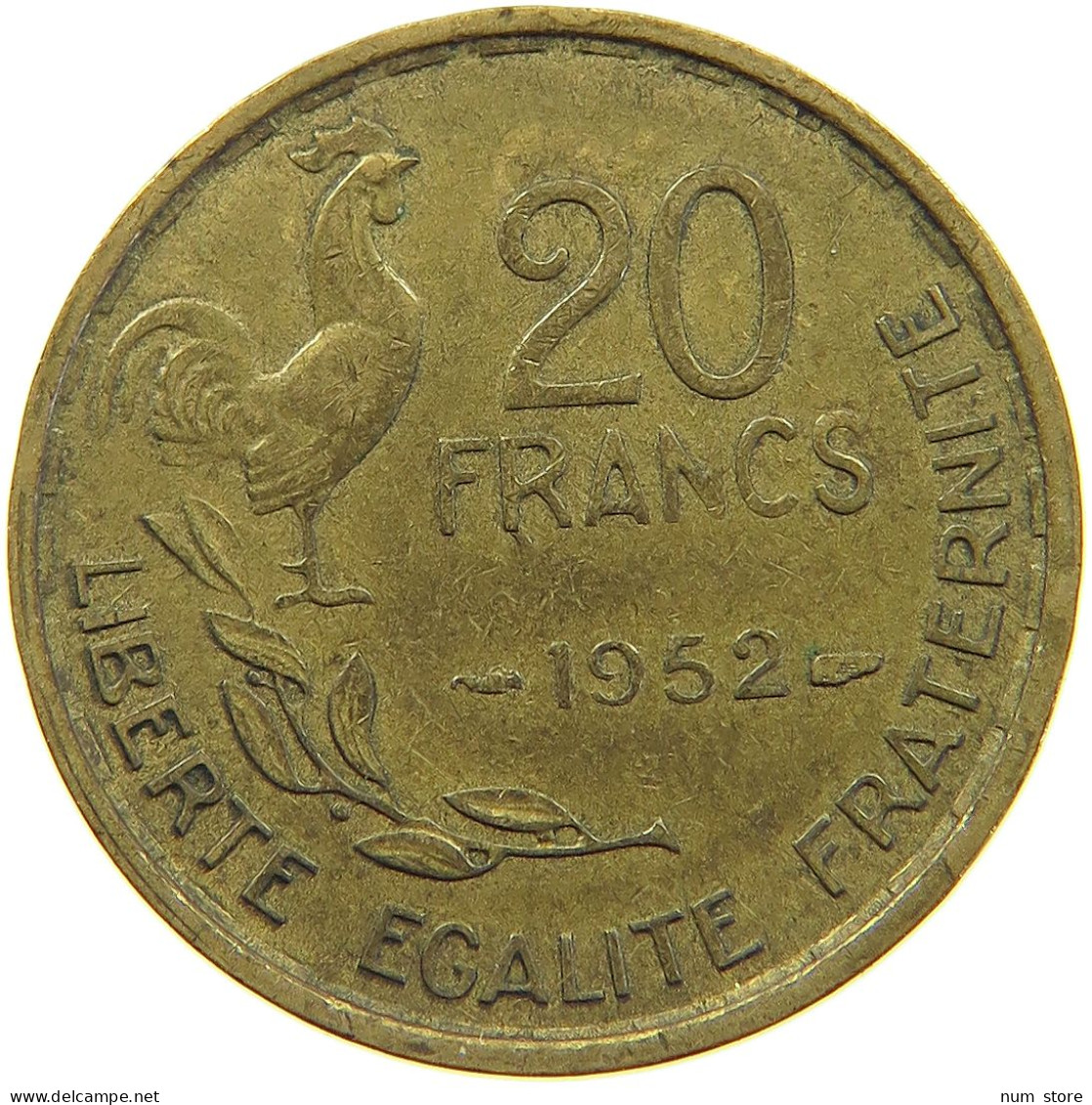 FRANCE 20 FRANCS 1952 #c067 0325 - 20 Francs