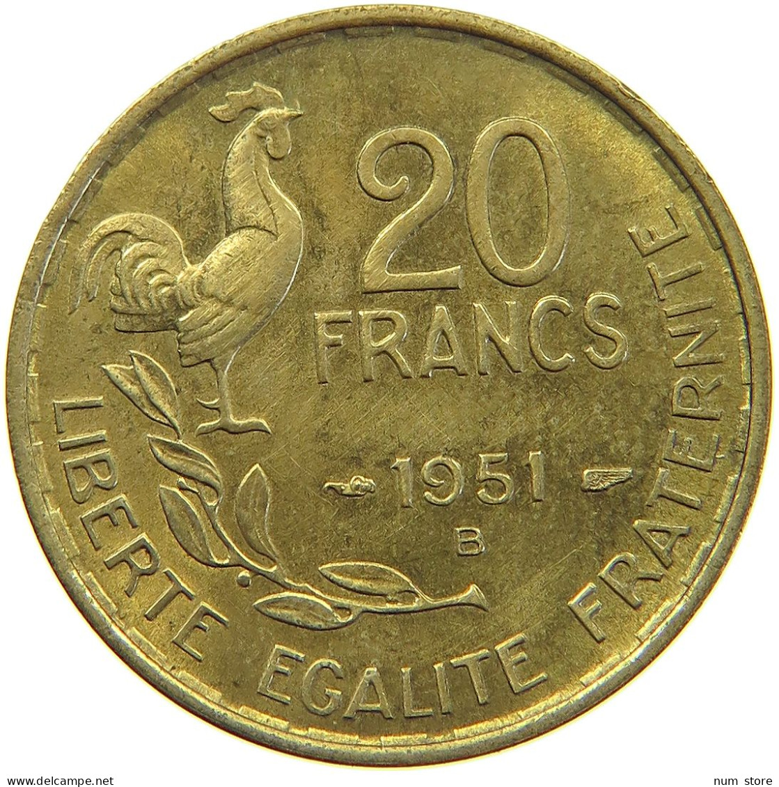 FRANCE 20 FRANCS 1951 B #c067 0313 - 20 Francs
