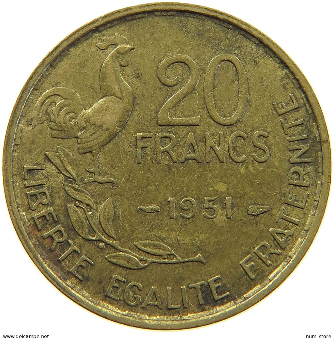 FRANCE 20 FRANCS 1951 #c067 0311 - 20 Francs