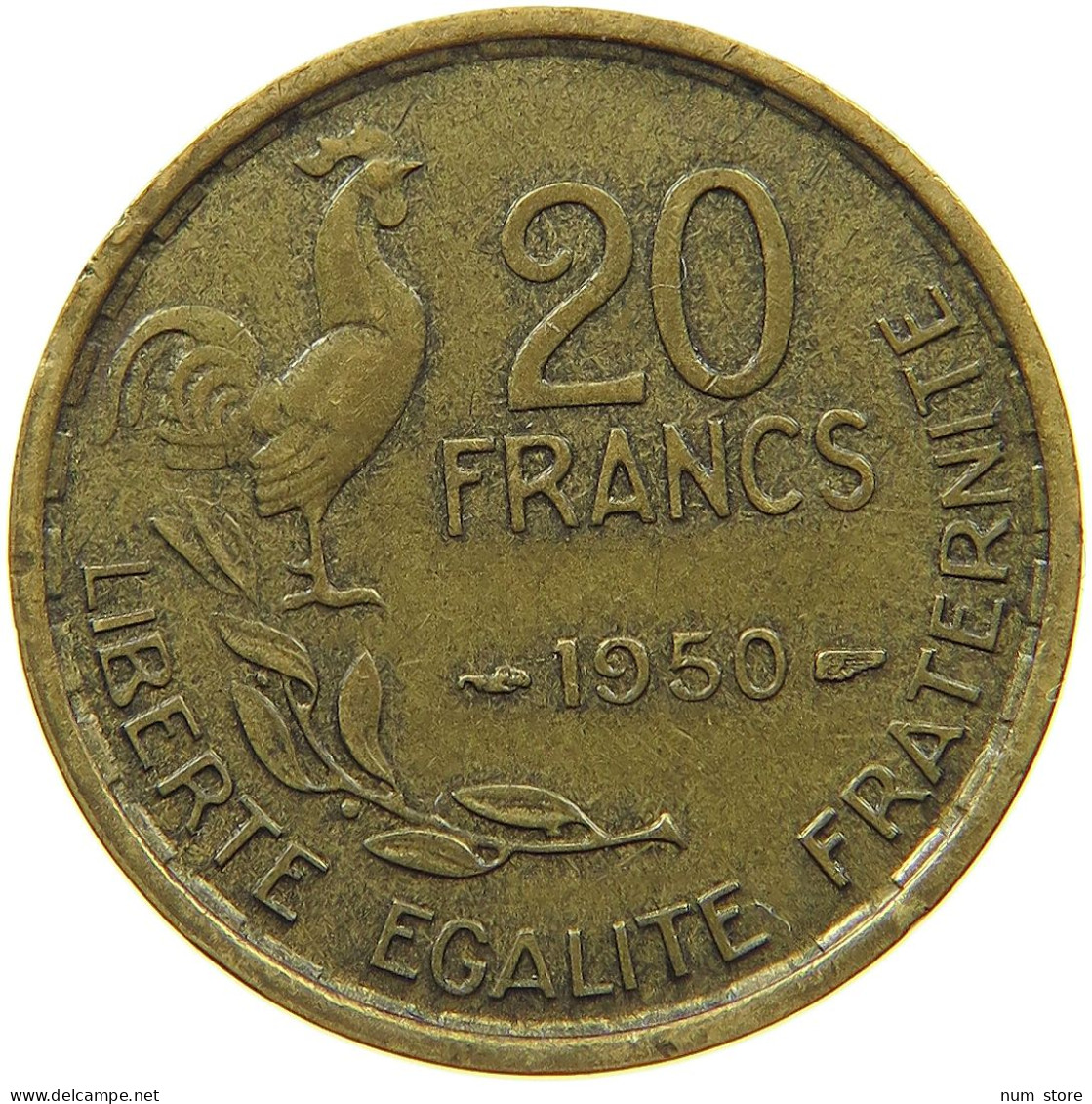 FRANCE 20 FRANCS 1950 #s073 0609 - 20 Francs