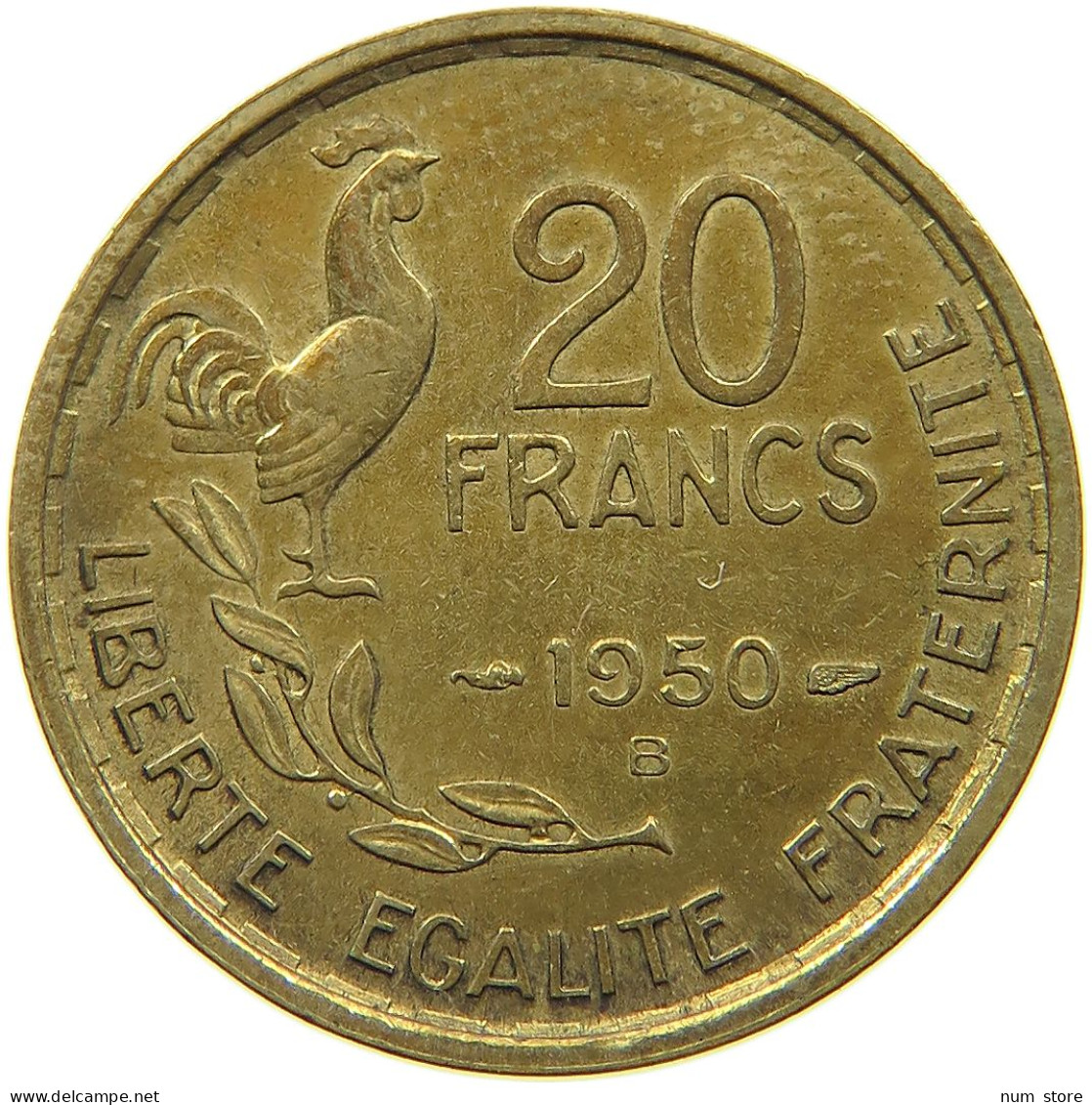 FRANCE 20 FRANCS 1950 B #a019 0735 - 20 Francs