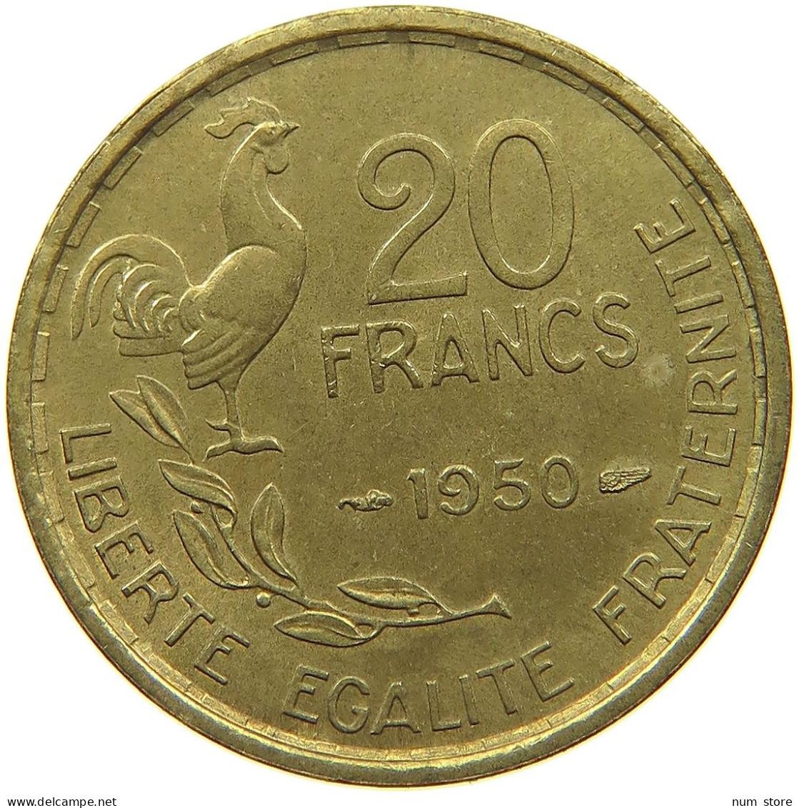 FRANCE 20 FRANCS 1950 #s080 0535 - 20 Francs