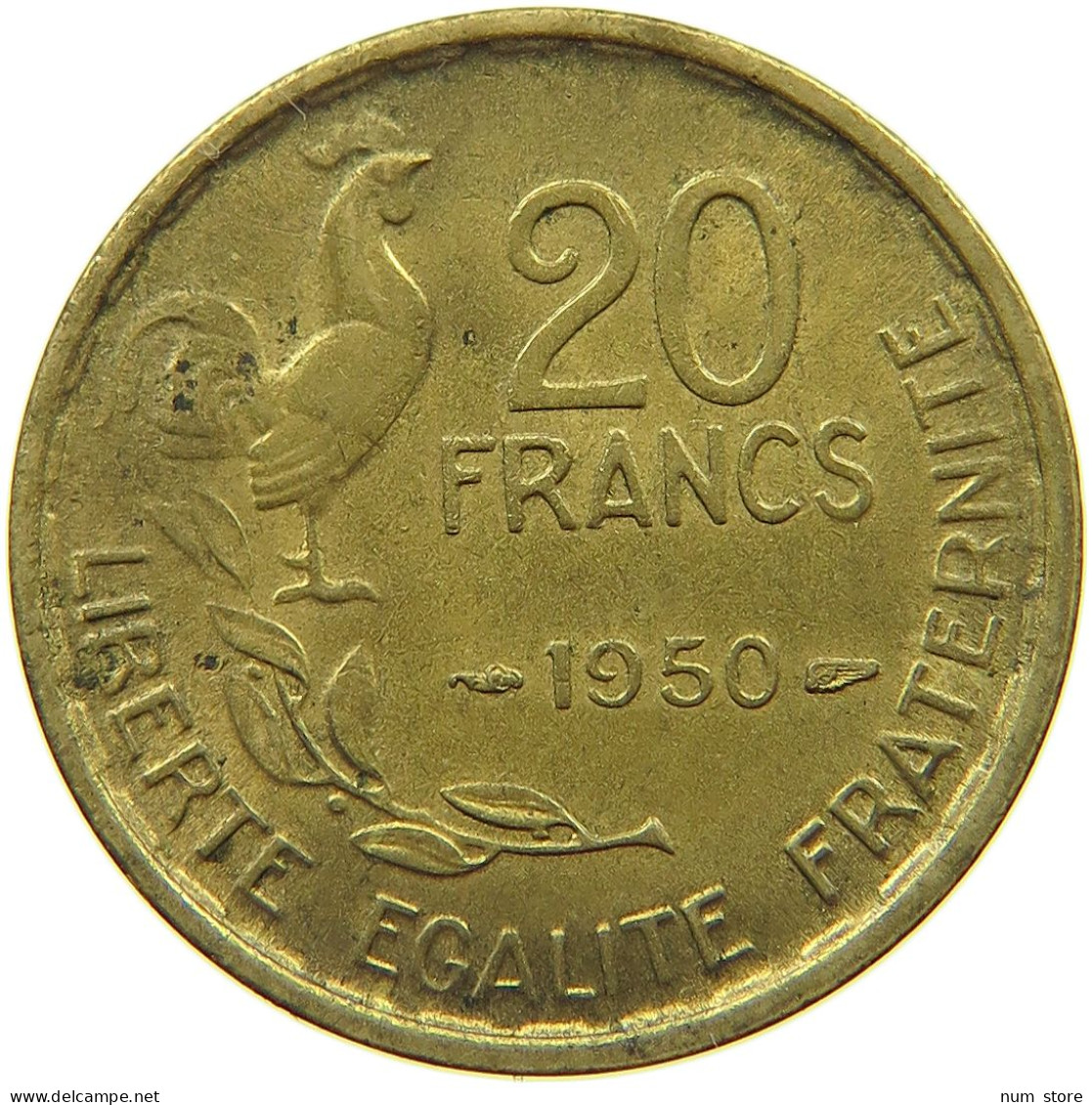 FRANCE 20 FRANCS 1950 #s066 0405 - 20 Francs