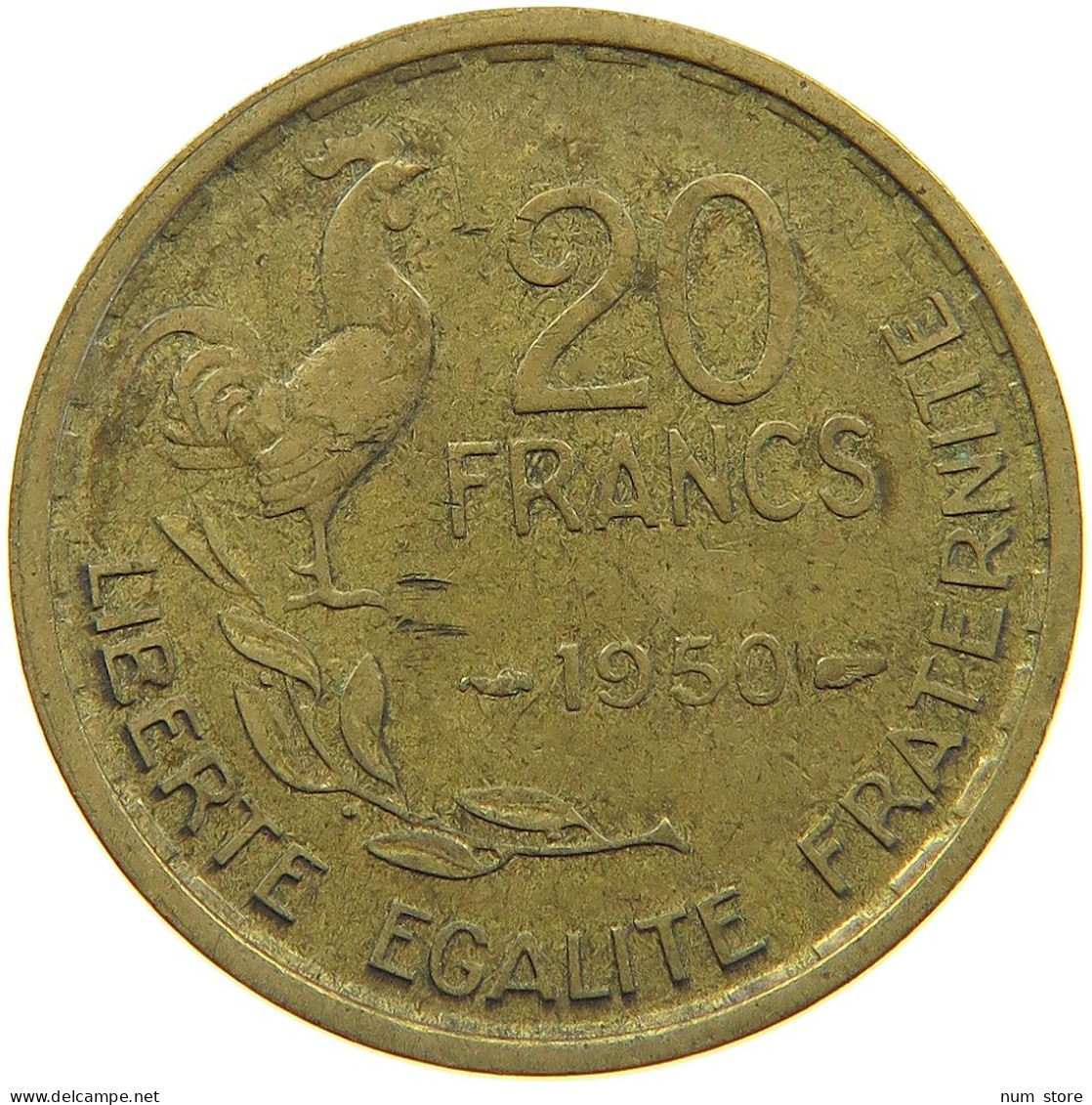 FRANCE 20 FRANCS 1950 #c067 0315 - 20 Francs