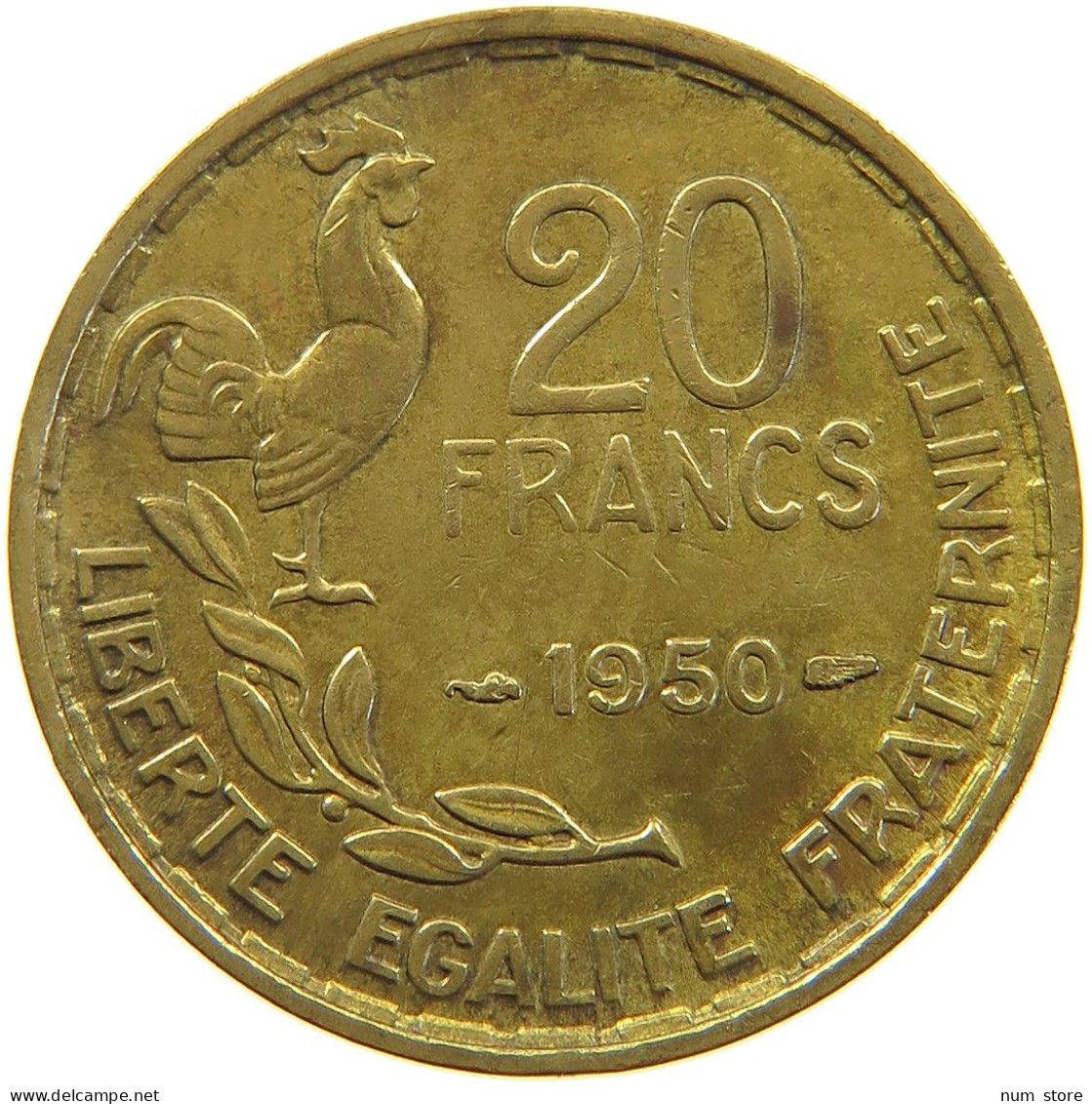 FRANCE 20 FRANCS 1950 #a060 0071 - 20 Francs