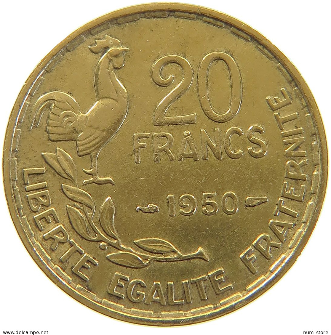 FRANCE 20 FRANCS 1950 #a069 0759 - 20 Francs