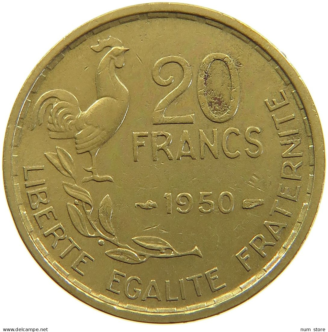 FRANCE 20 FRANCS 1950 #a060 0073 - 20 Francs