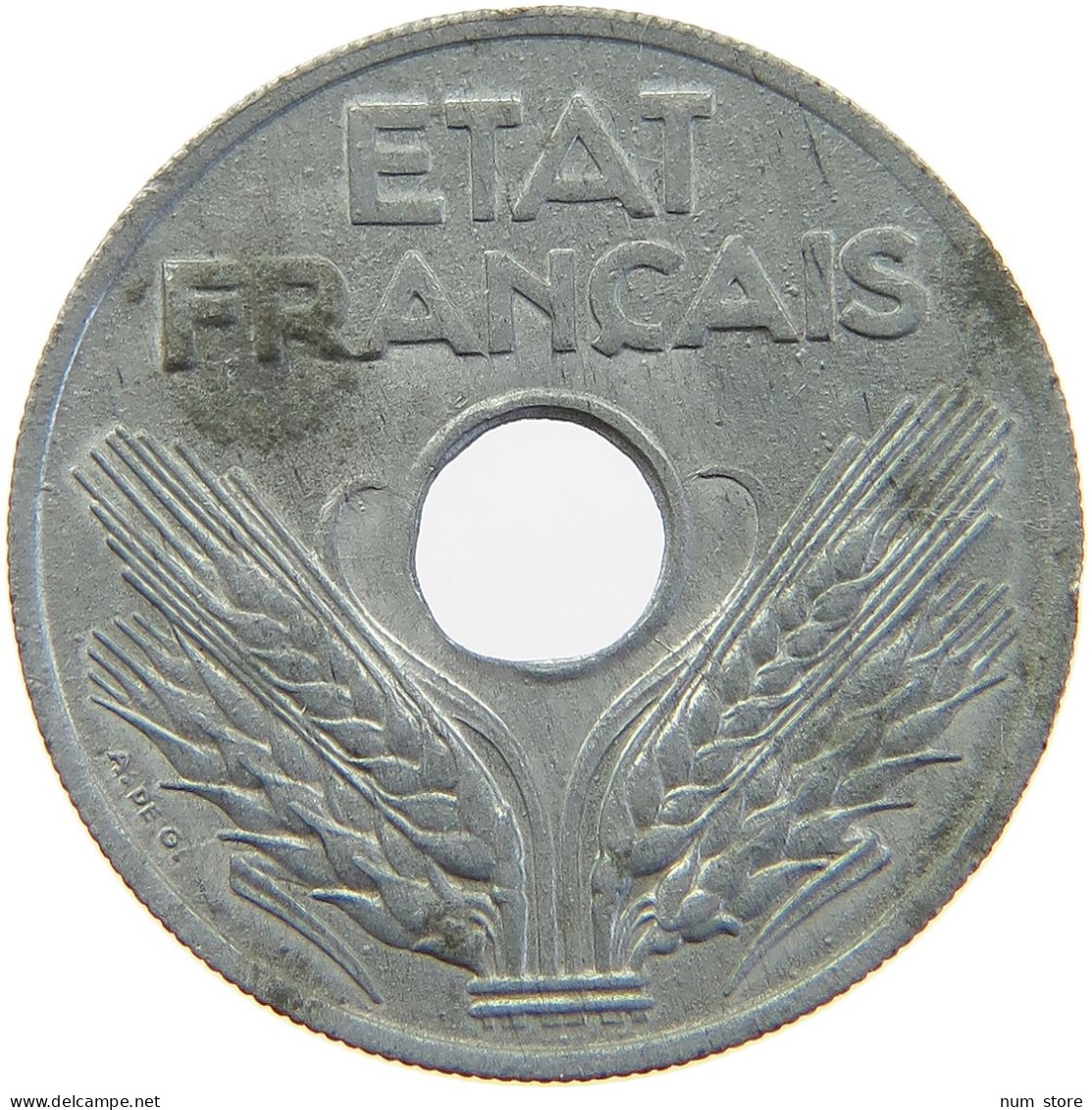 FRANCE 20 CENTIMES 1943 #s016 0111 - 20 Centimes