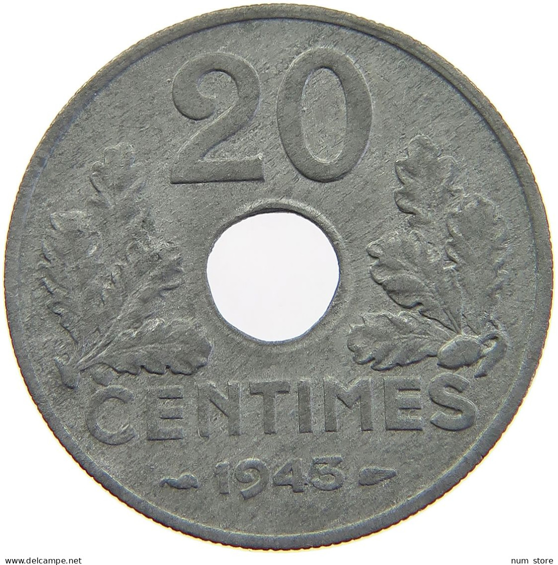 FRANCE 20 CENTIMES 1943 #a074 0425 - 20 Centimes