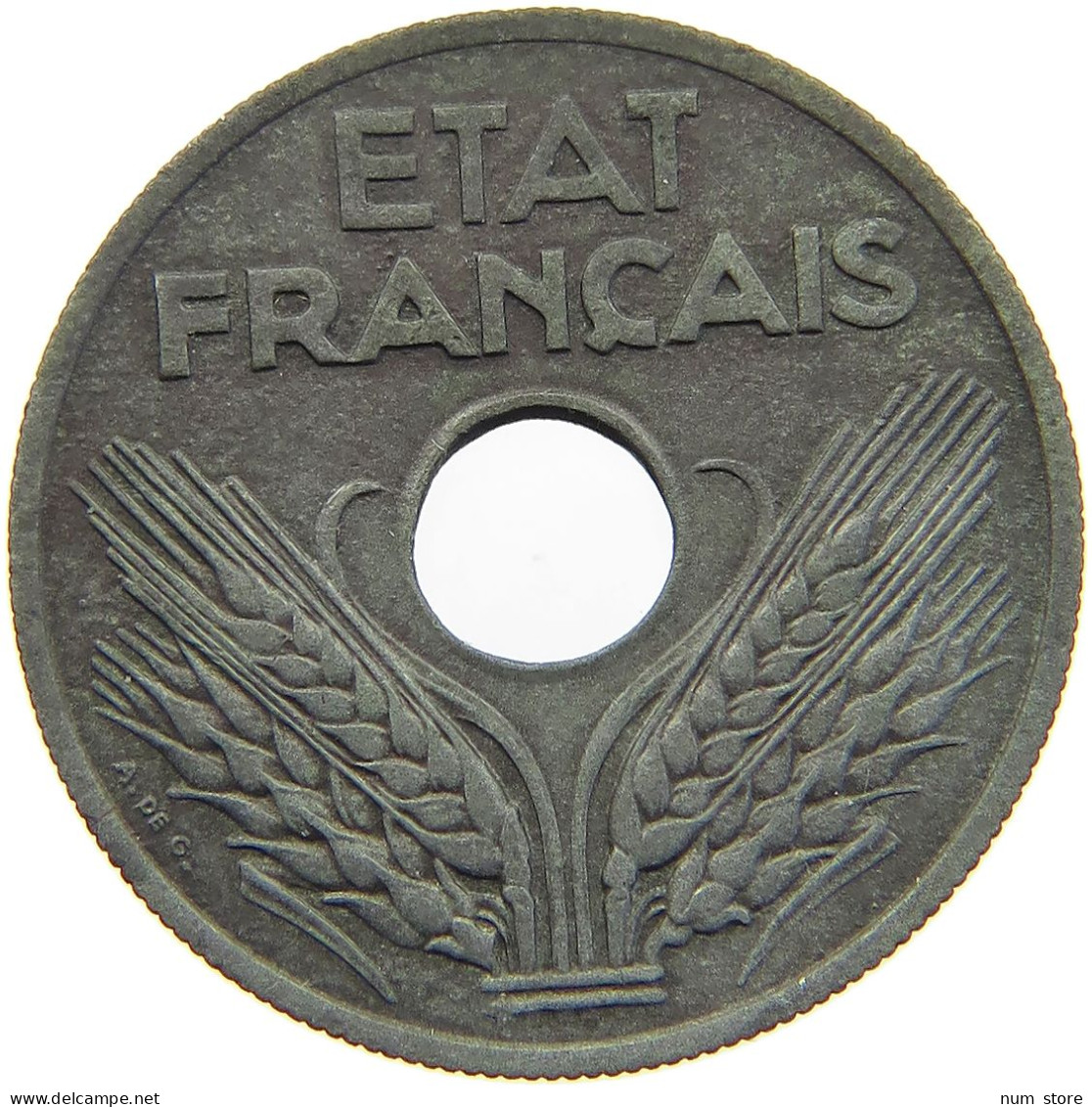 FRANCE 20 CENTIMES 1943 #c067 0085 - 20 Centimes