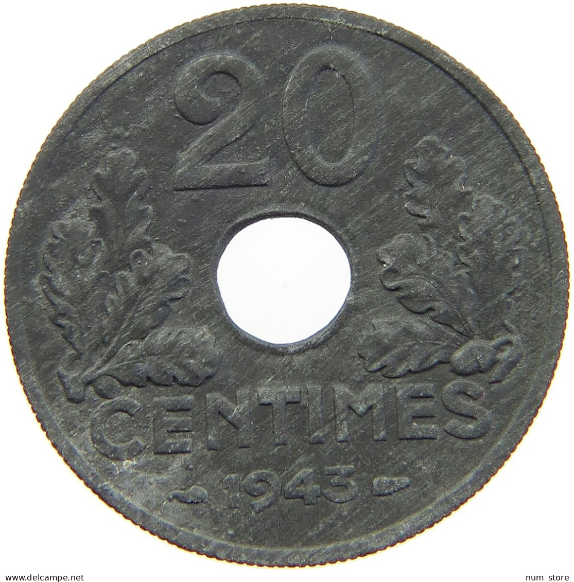 FRANCE 20 CENTIMES 1943 #c067 0083 - 20 Centimes