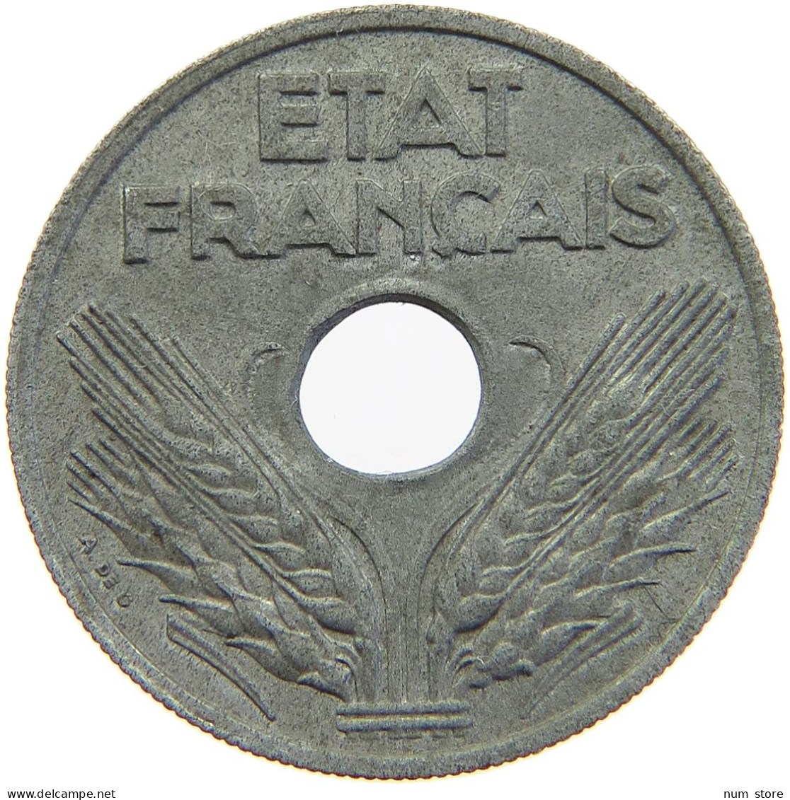 FRANCE 20 CENTIMES 1942 #s016 0107 - 20 Centimes