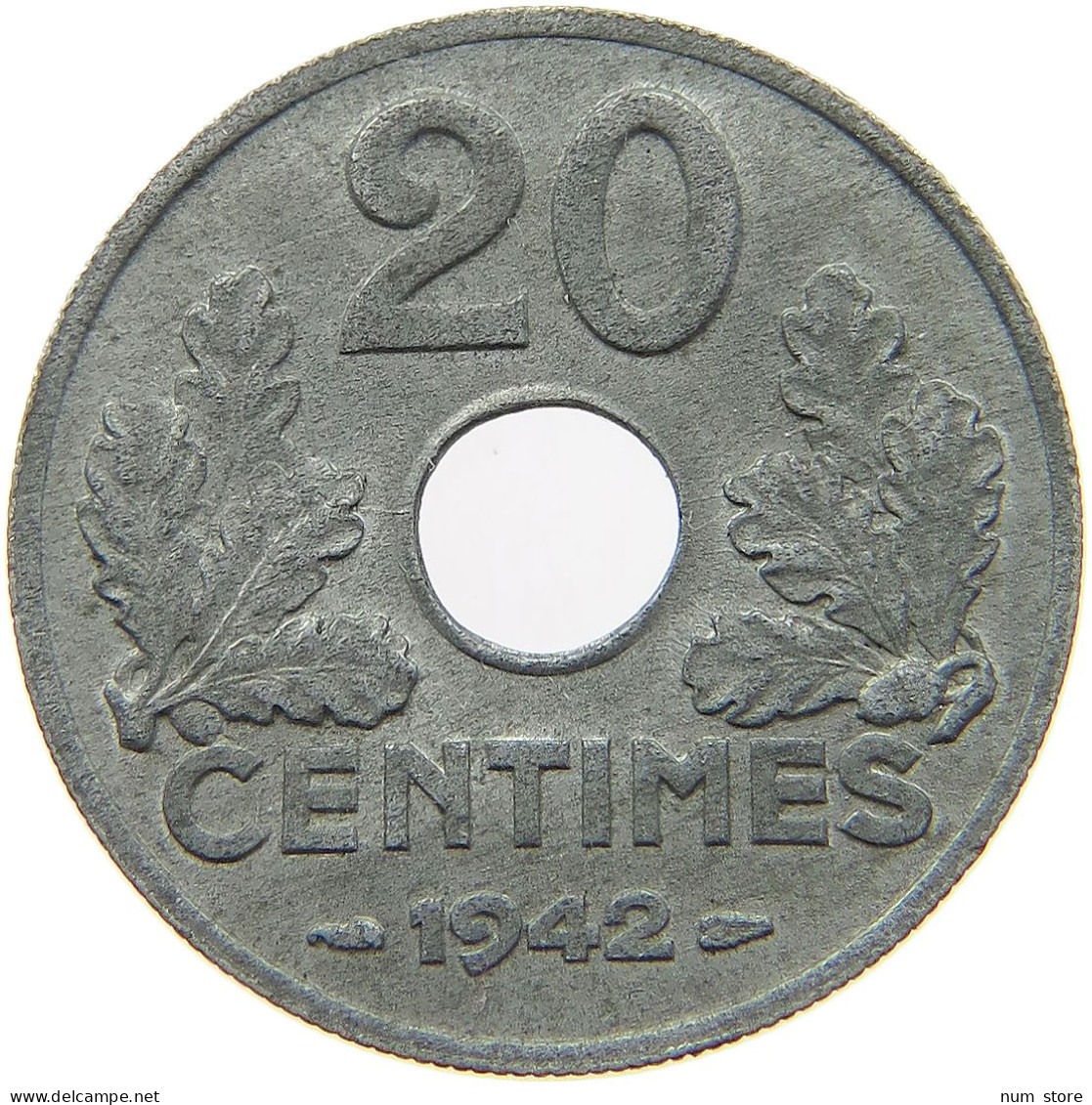 FRANCE 20 CENTIMES 1942 #a006 0191 - 20 Centimes