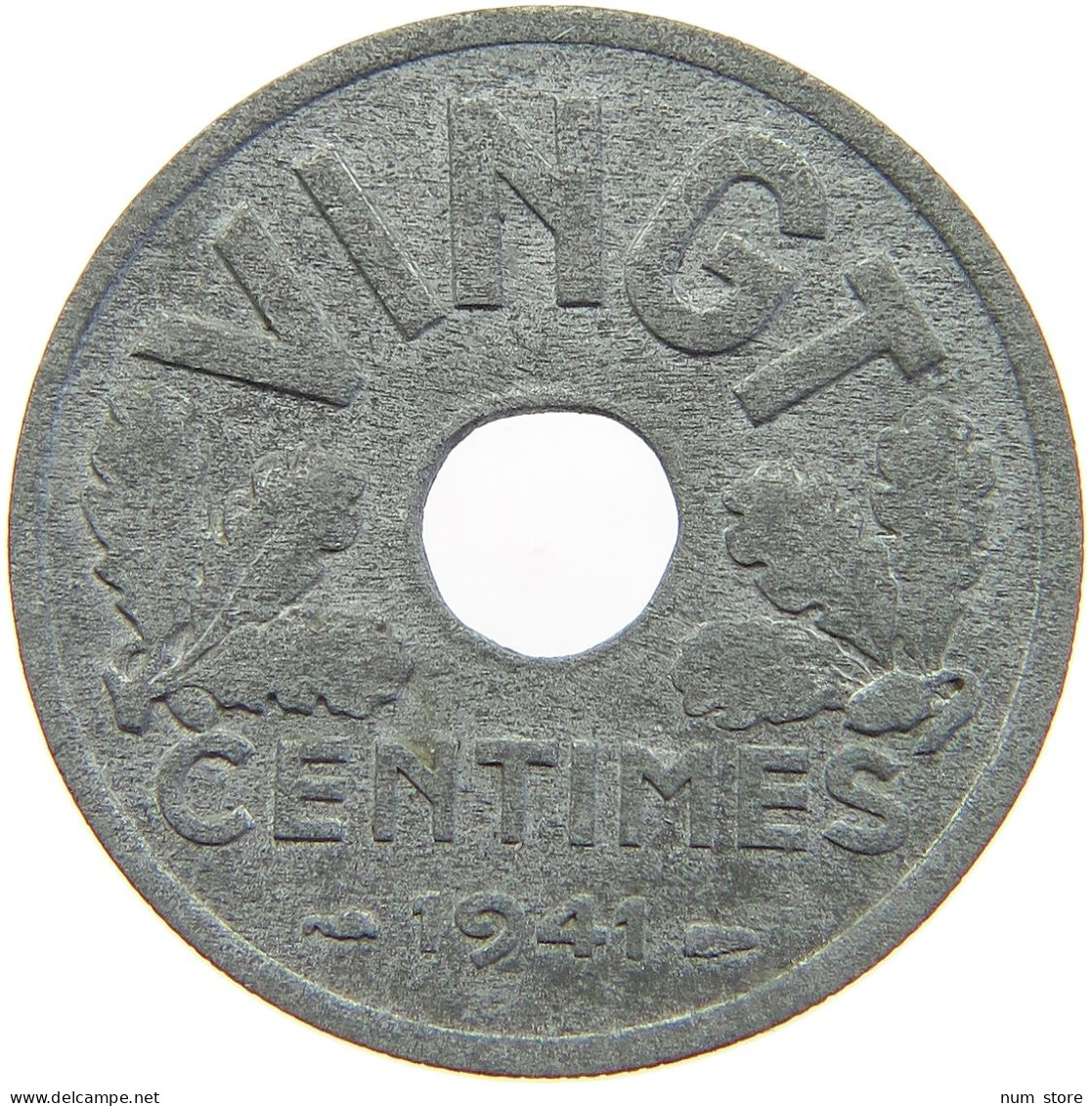 FRANCE 20 CENTIMES 1941 #c067 0089 - 20 Centimes