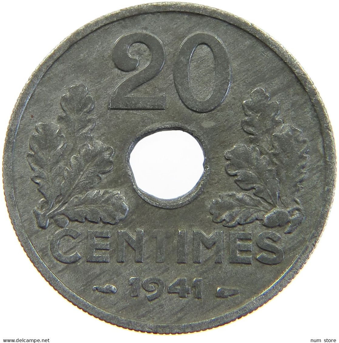 FRANCE 20 CENTIMES 1941 TOP #a060 0315 - 20 Centimes