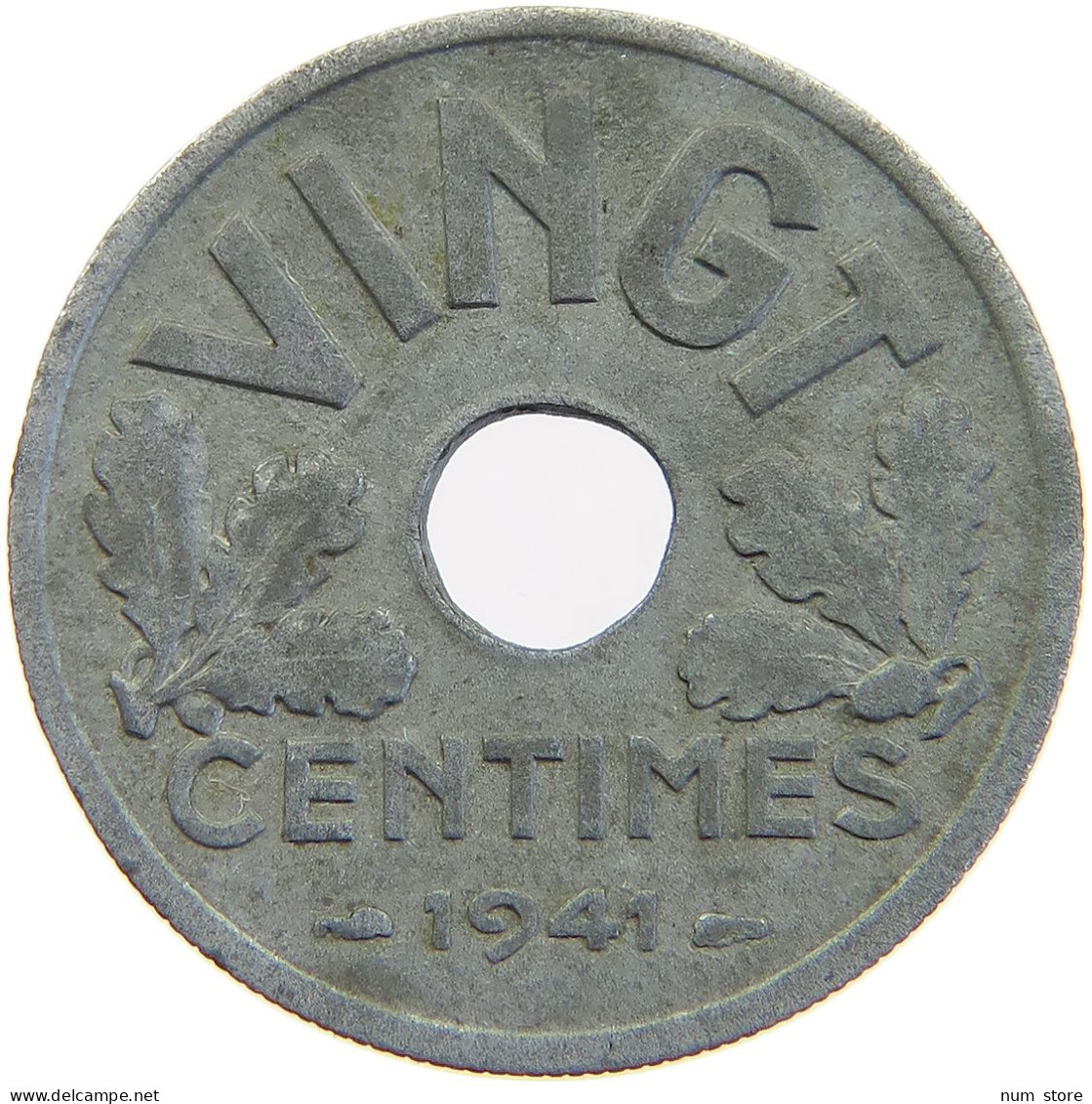 FRANCE 20 CENTIMES 1941 TOP #a068 0133 - 20 Centimes