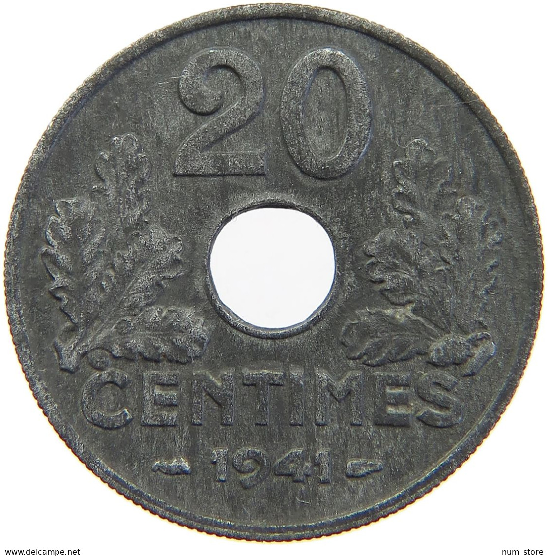 FRANCE 20 CENTIMES 1941 #s016 0109 - 20 Centimes