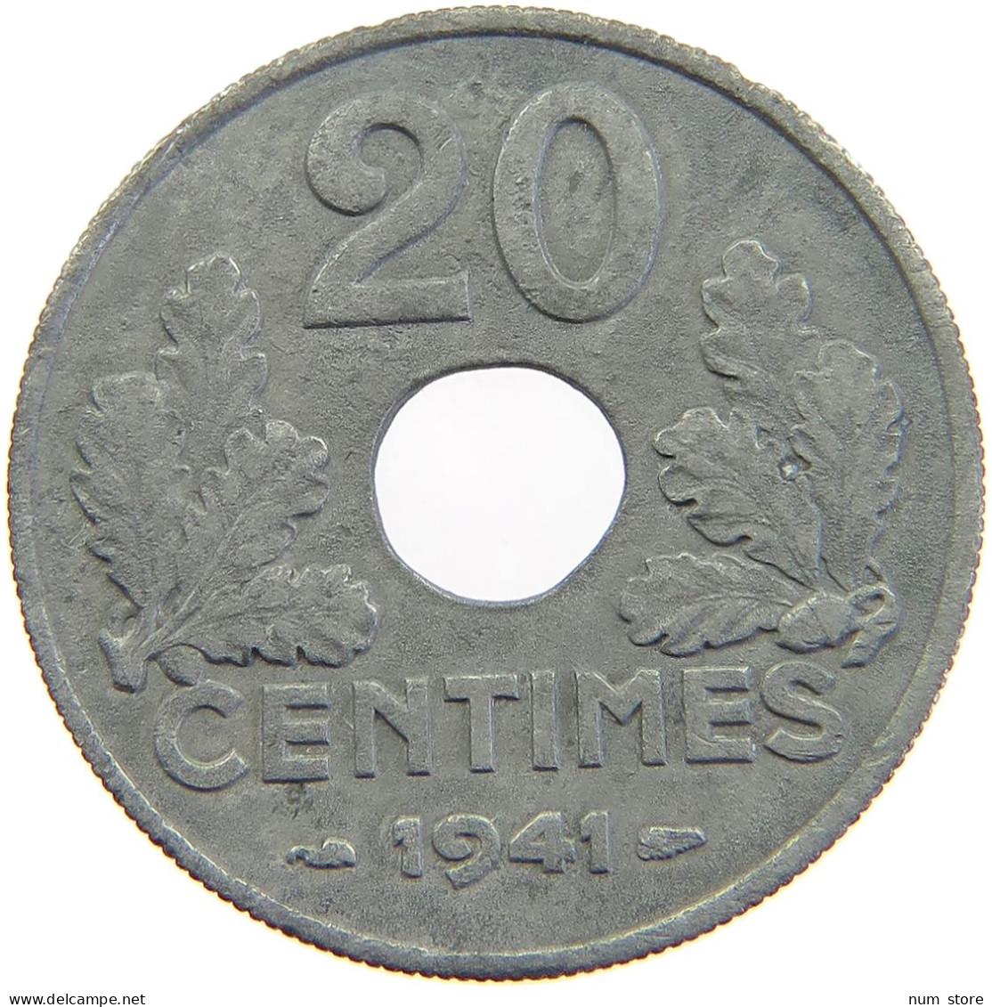 FRANCE 20 CENTIMES 1941 #a074 0421 - 20 Centimes