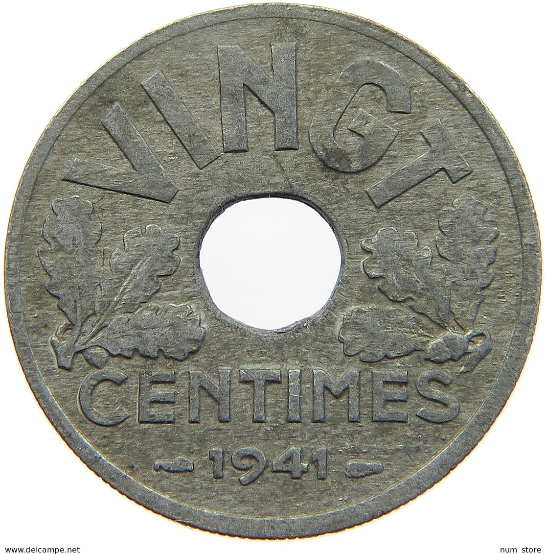 FRANCE 20 CENTIMES 1941 #c017 0035 - 20 Centimes