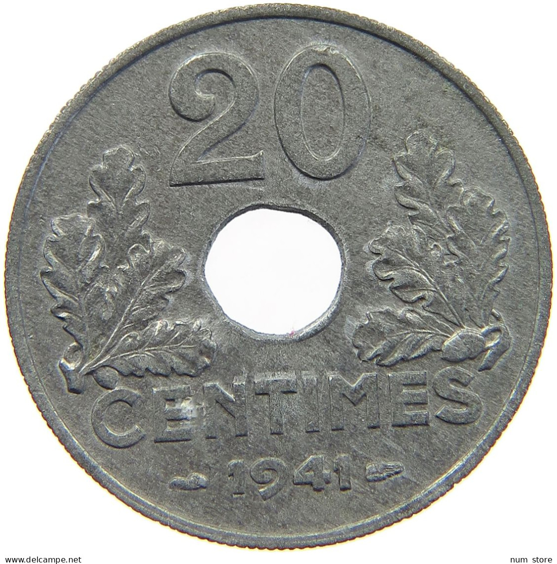 FRANCE 20 CENTIMES 1941 #c029 0225 - 20 Centimes