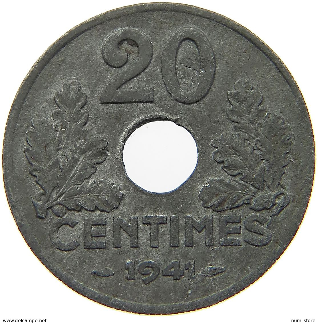 FRANCE 20 CENTIMES 1941 #a006 0217 - 20 Centimes