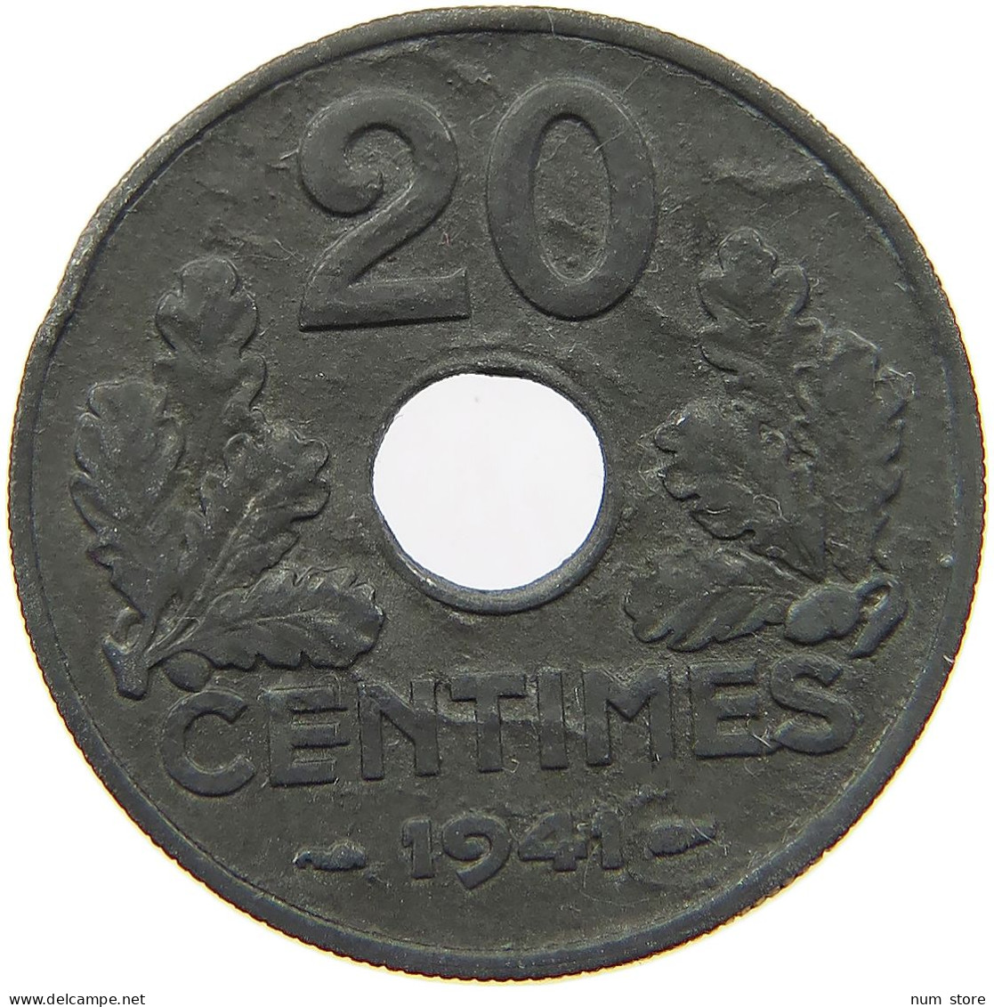 FRANCE 20 CENTIMES 1941 #a006 0211 - 20 Centimes