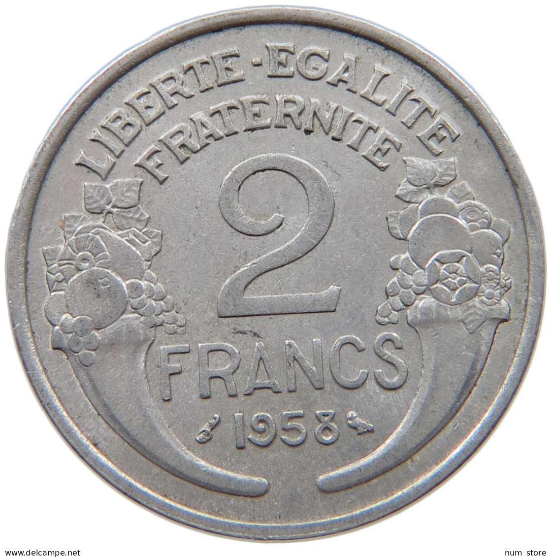 FRANCE 2 FRANCS 1958 TOP #a053 0625 - 2 Francs