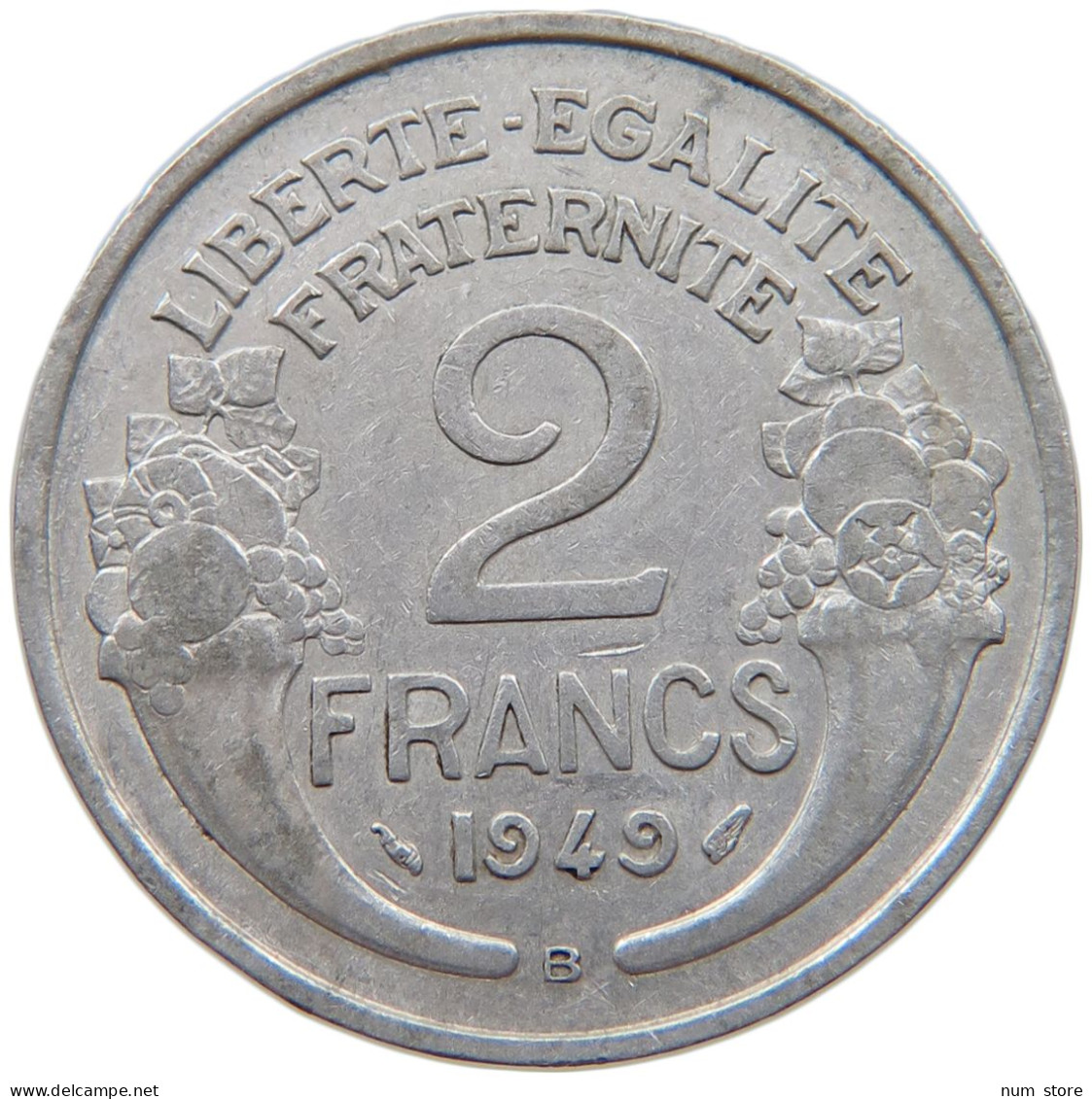 FRANCE 2 FRANCS 1949 B #a060 0155 - 2 Francs