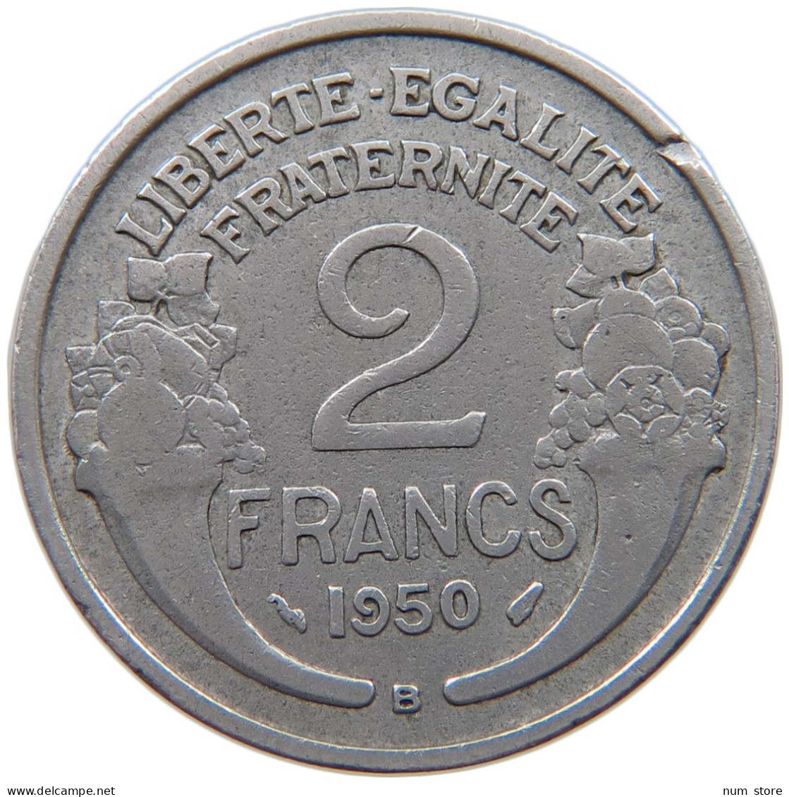FRANCE 2 FRANCS 1950 B #a060 0179 - 2 Francs