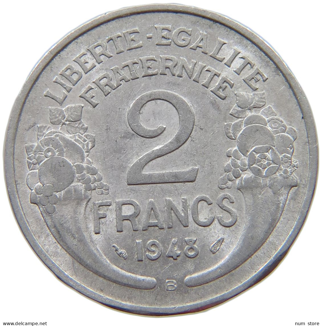 FRANCE 2 FRANCS 1948 B #s068 0691 - 2 Francs