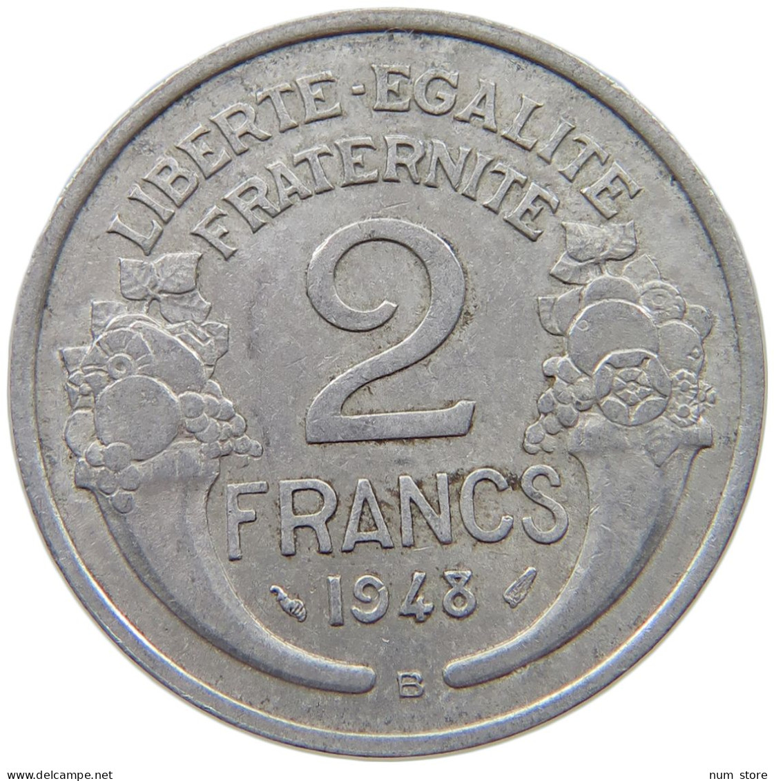 FRANCE 2 FRANCS 1948 B #s068 0701 - 2 Francs