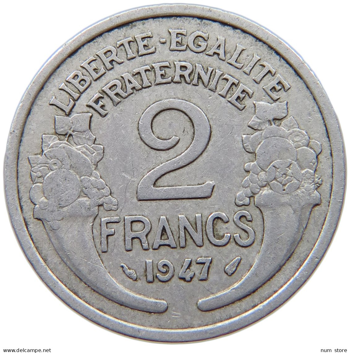 FRANCE 2 FRANCS 1947 #s074 0043 - 2 Francs