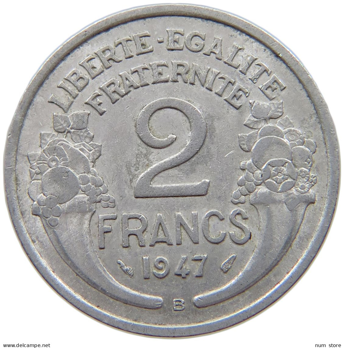 FRANCE 2 FRANCS 1947 B #s068 0631 - 2 Francs