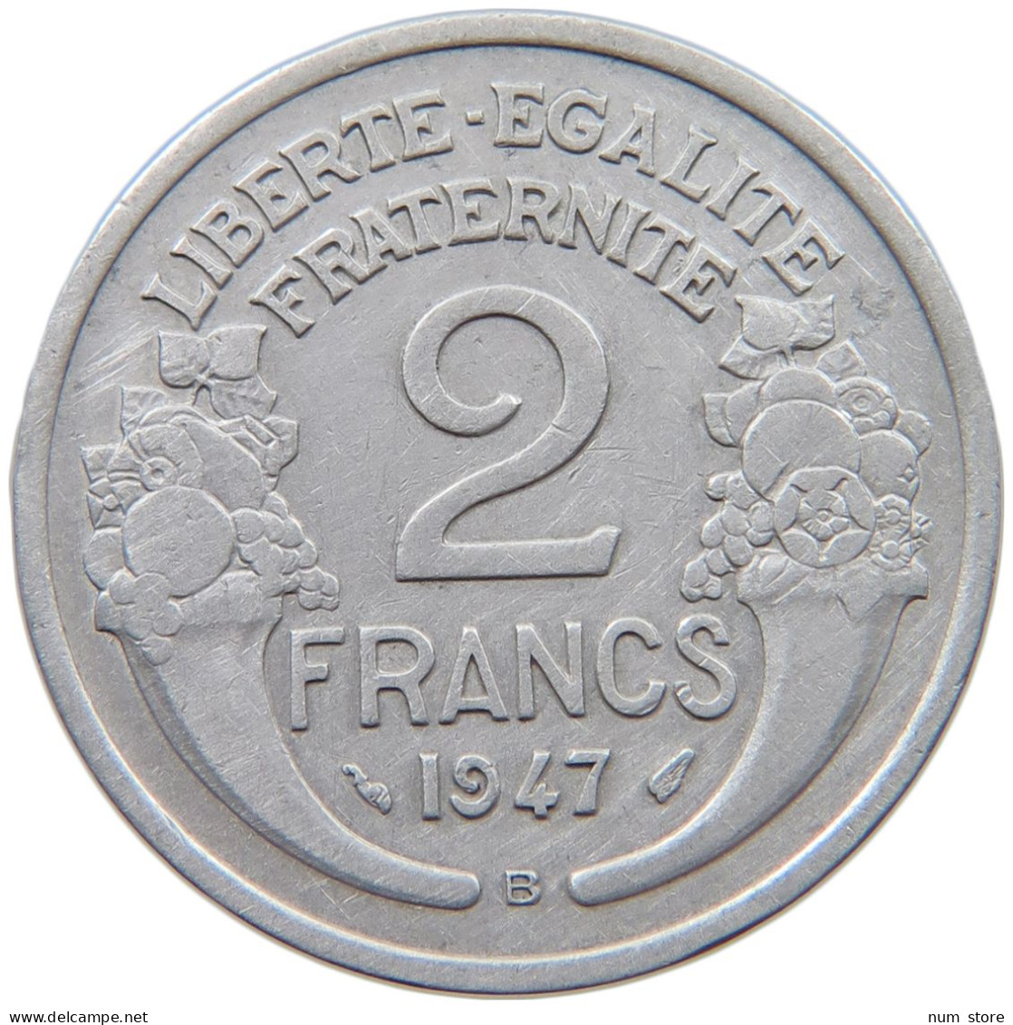 FRANCE 2 FRANCS 1947 B #a060 0171 - 2 Francs