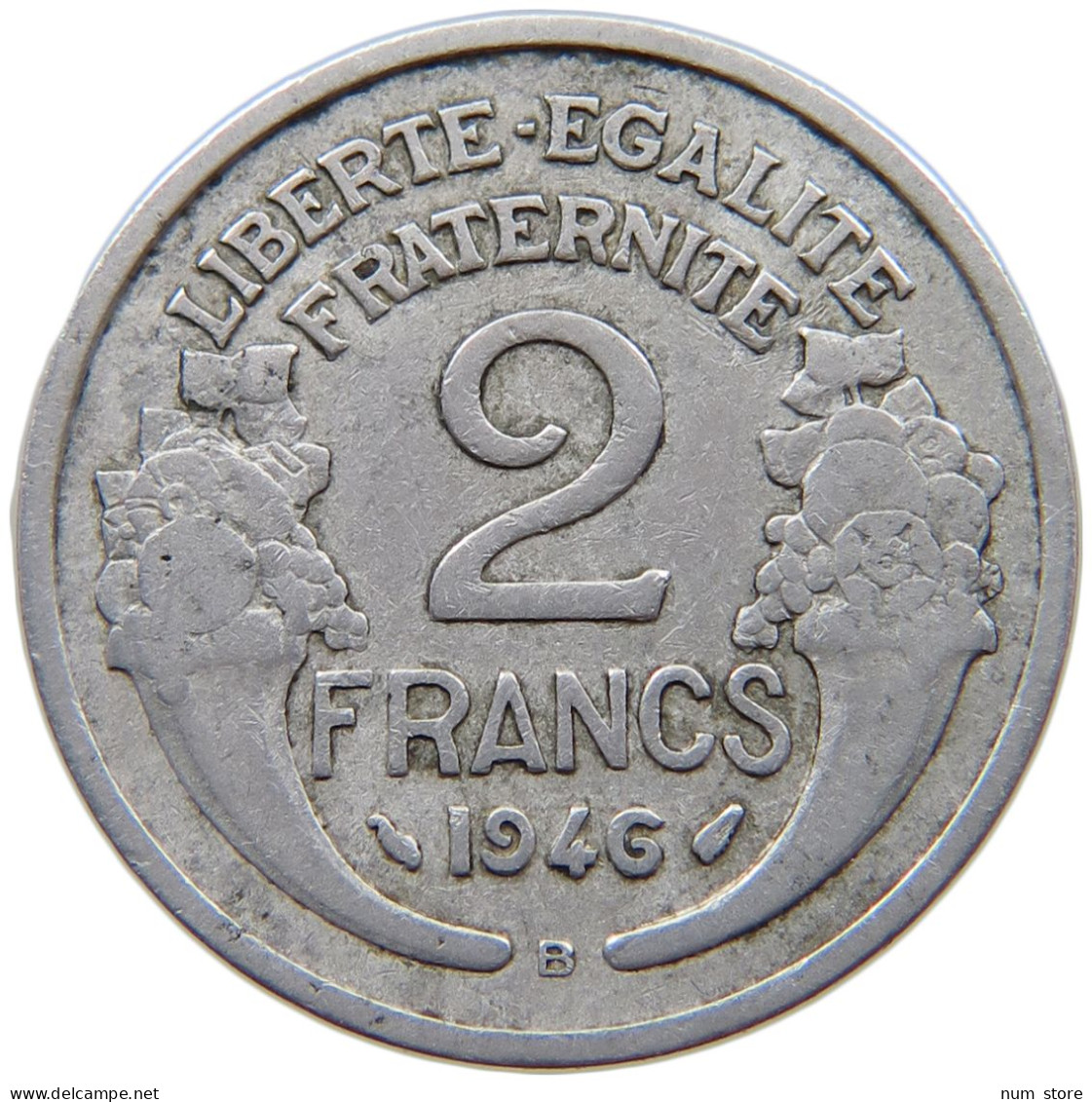 FRANCE 2 FRANCS 1946 B #a070 0569 - 2 Francs