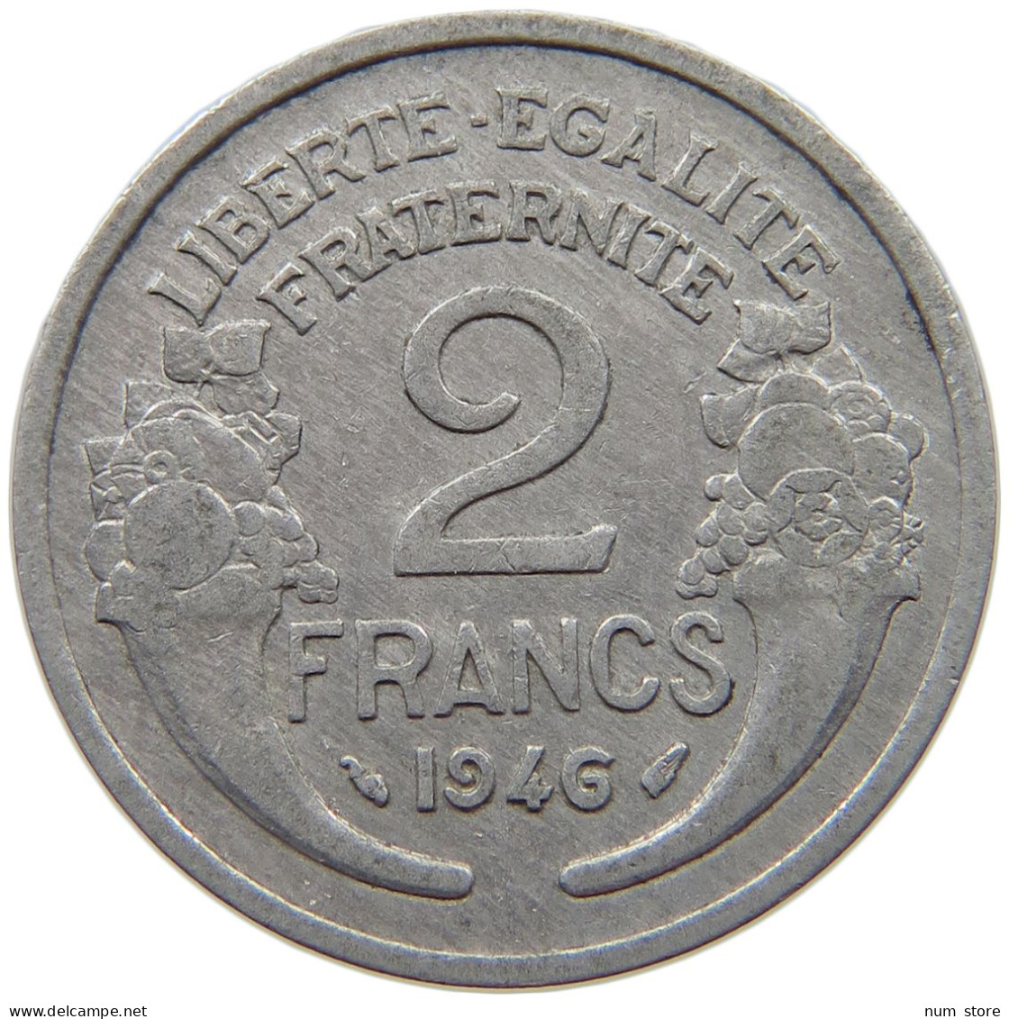 FRANCE 2 FRANCS 1946 #s068 0713 - 2 Francs