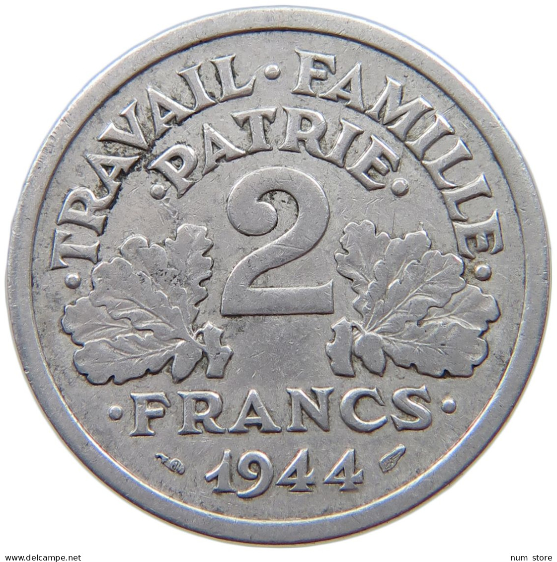 FRANCE 2 FRANCS 1944 B #a022 0063 - 2 Francs